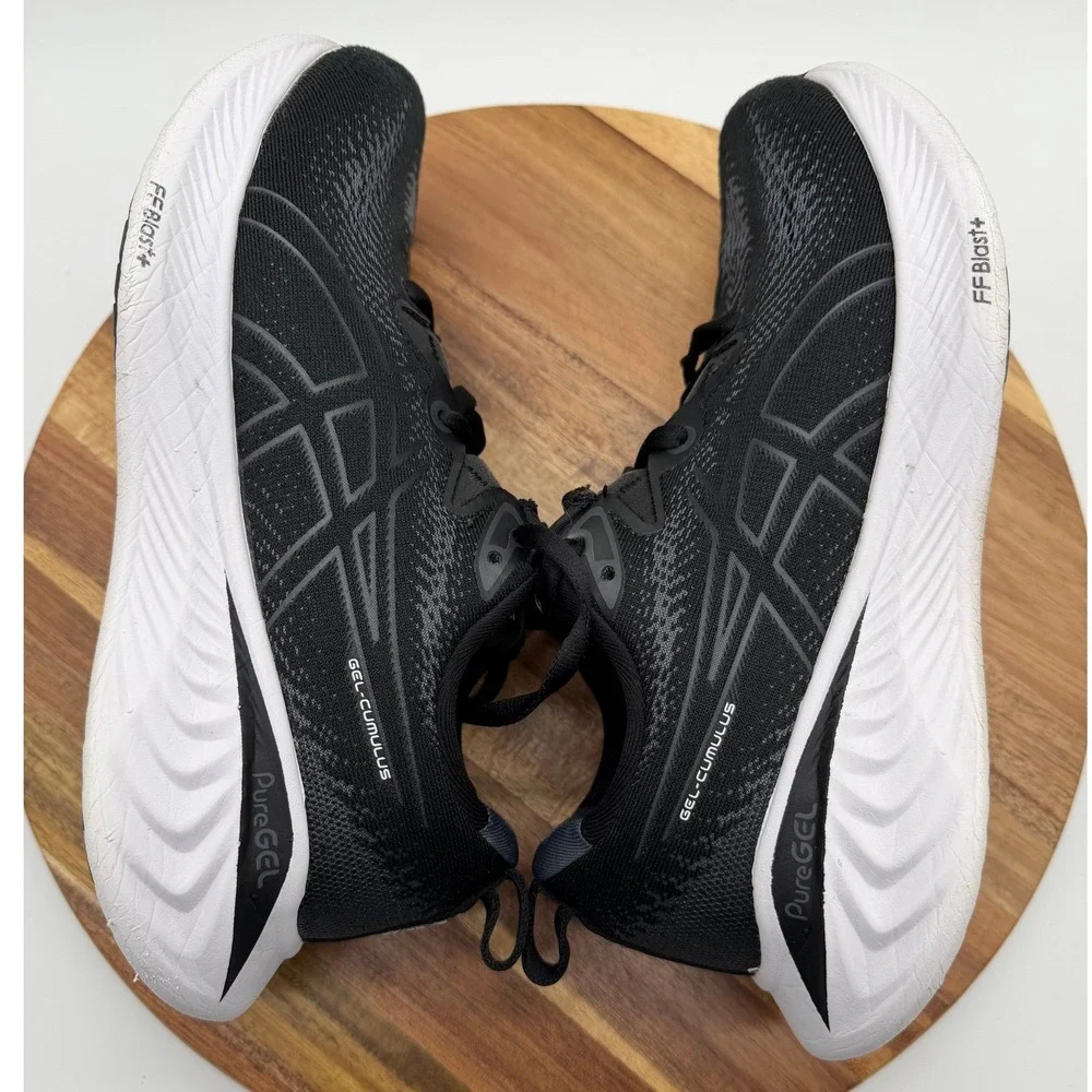 Asics Gel-Cumulus 25 Women's Size 6 1/2W Black White Running Shoes Wide 0422